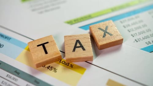 Zoom in tax strategies business insights financial planning office environment professional perspect