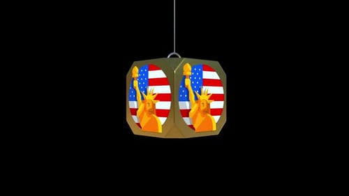 4 July Statue Of Liberty Animation