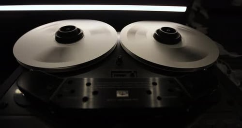 Bobbin Tape Recorder Old Vintage Reeltoreel Player Vintage Tape Recorder Roller Reel Film Tape is