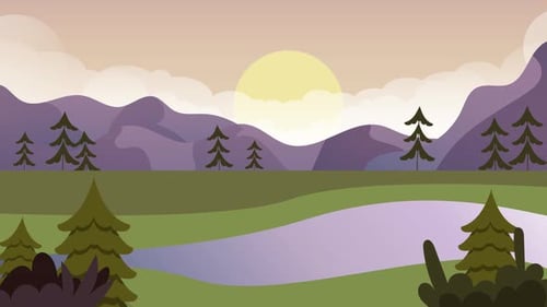 Travel Nature Background Animation