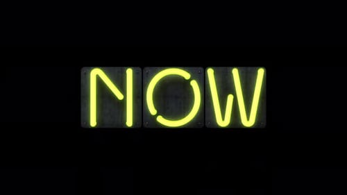 Now Neon Sign