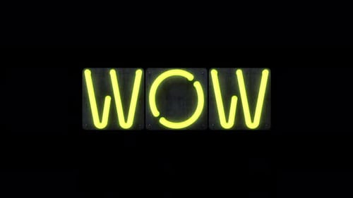 Wow Neon Sign