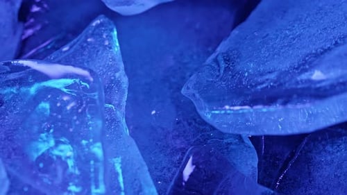 Blue Ice Crystal Close Up