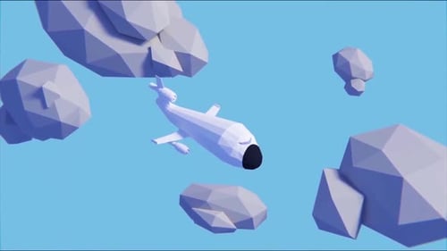 Airplane 3D animation