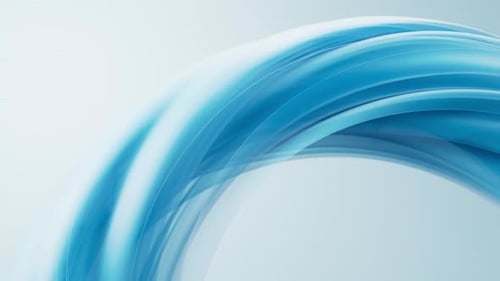 Fondo de tela azul retorcido que fluye