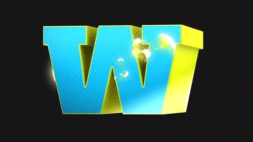 Bounce Scale 3D Letter W