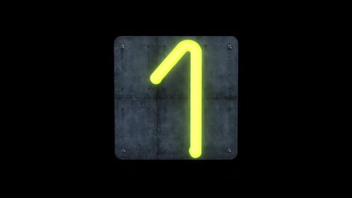 Number 1 Neon Sign
