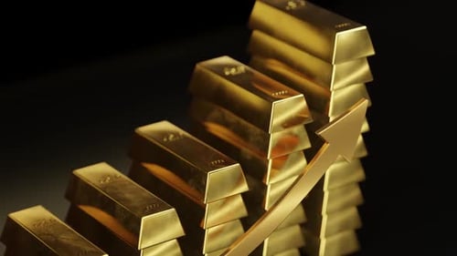 Gold Bars Representing Financial Growth
