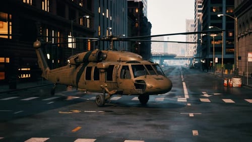 Military Helicopter in New York City