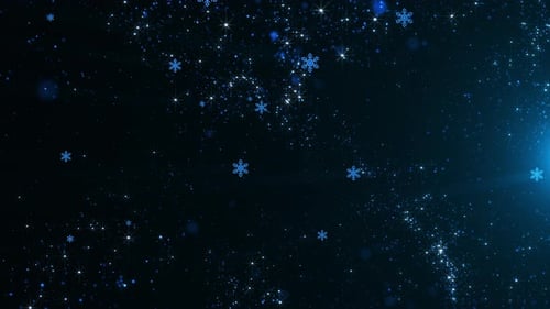 Christmas Snowflake Particles Background