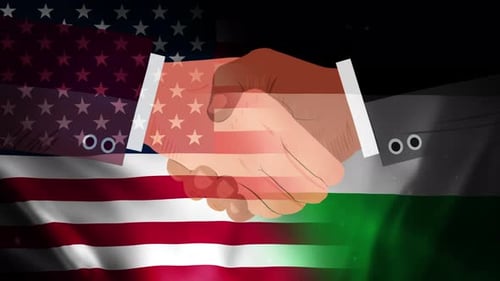 United States and Palestine political agreements 4K