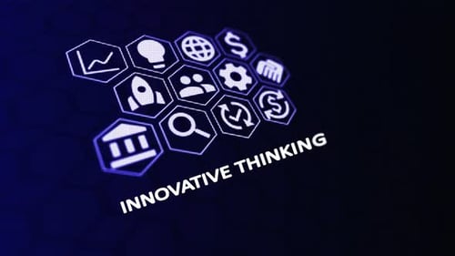 Innovative Thinking and Creative Business Strategy Concept. technology, business and network