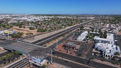 Phoenix City Downtown Skyline Cityscape of Arizona in USA