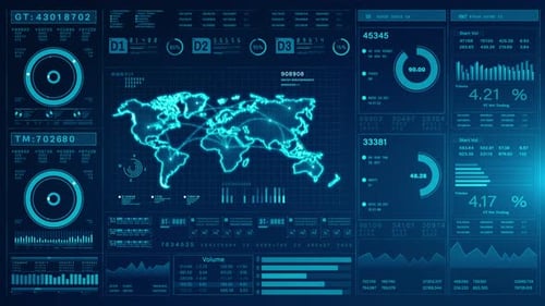 Futuristic Data Dashboard 01799
