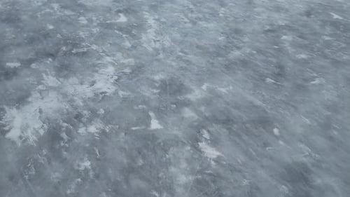 Winter Background Frozen River Top View