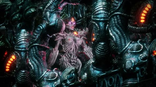 Biomechanical Girl VJ Loop