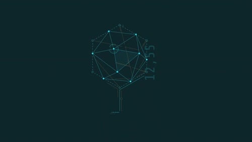 Looped Animation of a Polygonal Structure HUD Element