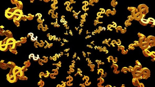 Golden Dollars Decoration