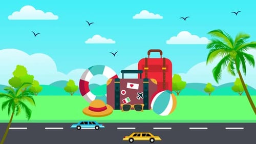 Travel Nature Background Animation