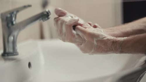 Washes His Hands with Soap and Water Hygiene and Health