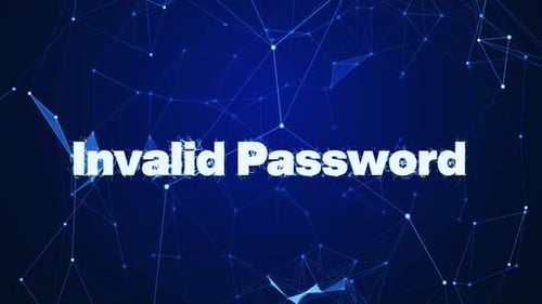 Invalid Password Plexus Text