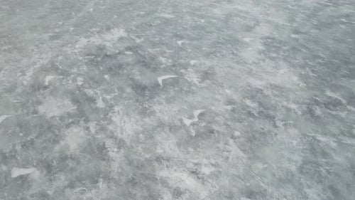 Winter Background Ice On The River