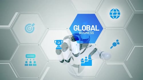 Touchscreen-Animation für globale Unternehmen