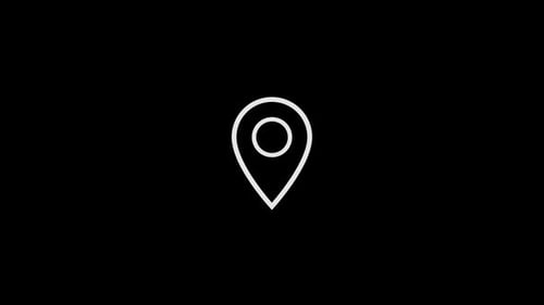 Synergy Collection: Animation of a waypoint marker in center over a black background