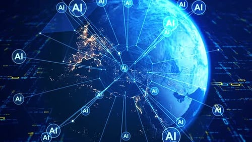 AI in globe shape connection