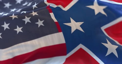 Flag of the Confederate States of America and United States