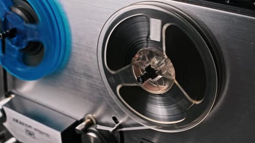 Vintage ReeltoReel Tape Deck in Action