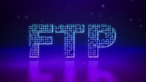 Ftp Neon Digital Background