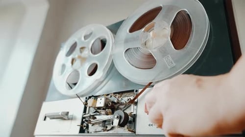 Breakage and Accumulation of Tape Winding in an Old Tape Recorder
