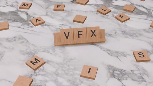 VFX Word en scrabble