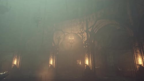 Exquisite Gothic Cathedral Illuminated Candles