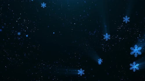 Christmas Snowflake Particles Background