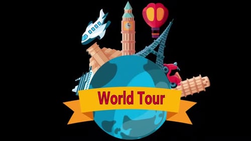 Travel And Tourism Landmark Around The World On Alpha Channel