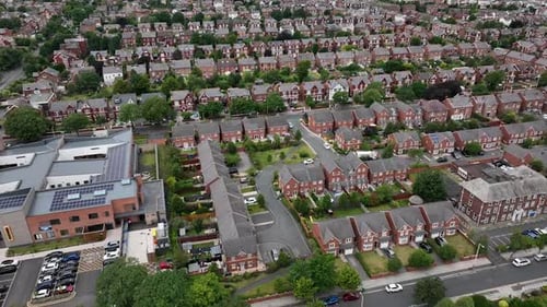 Victorian home neighbourhood in britain