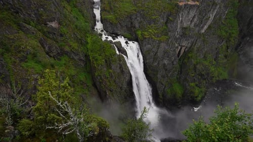 Voringsfossen Massive Waterfall in Norway Voringsfossen