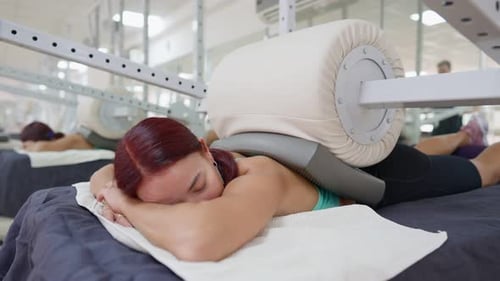 Physiotherapy Specialist Working on Muscle Groups