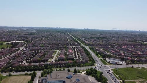 Aerial view of Armadale neighborhood 4K
