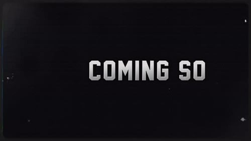 Coming Soon Text With Scratch noise Effect