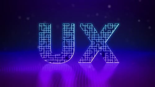 Ux Neon Digital Background
