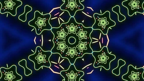 Stars Kaleidoscope Tunnel