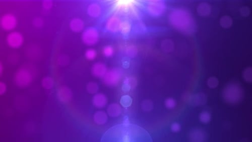 Glowing Purple Sparkle Light Animation – Shining Star Bokeh Magic Background - HD
