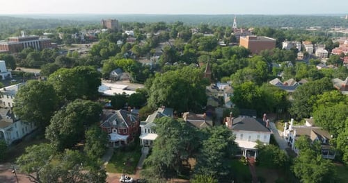 Historic American Architecture of Macon Old Historical City in Georgia Large Victorian Homes in USA