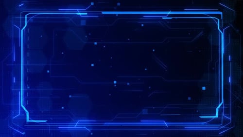 HUD Graphics HUD Viewfinder Futuristic Viewfinder of the Future Technology HUD Loop Animation Frame