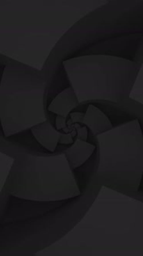 Abstract Infinite Zoom to Spiral Dark Geometry Modern Looped Geometrical Black Background Swirl