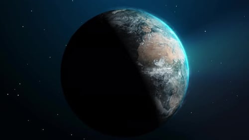 Zoom In On The Europe Continent From Space