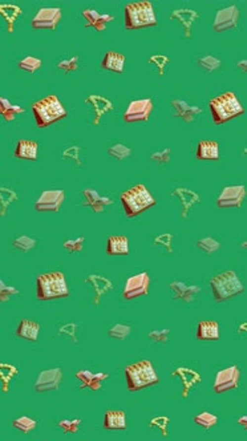 Ramadan Islamic Seamless Pattern Vintage Cultural Items